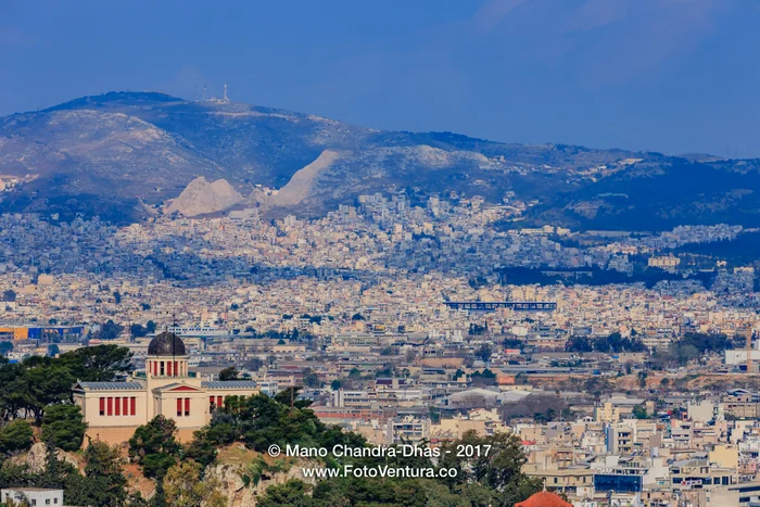 Athens, Greece - View from the Acropolis; the Observatory © Mano Chandra Dhas