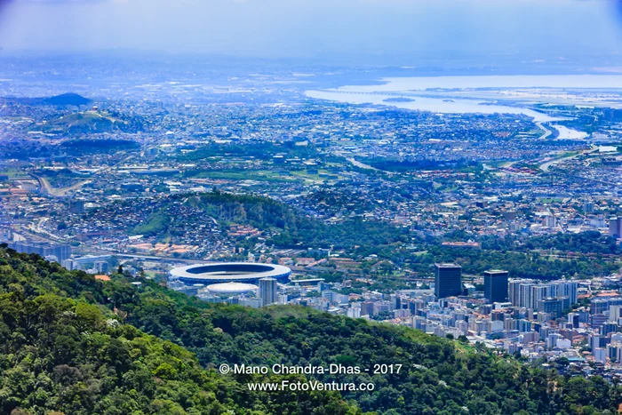 Rio de Janeiro, Brazil: Looking at City from Corcovado