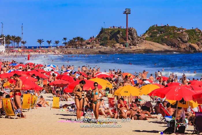 Brazil - Ipanema Beach, Rio de Janeiro, bikinis and umbrellas