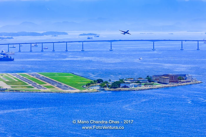 Rio de Janeiro, Brazil: Looking towards Santos Dumont Airport