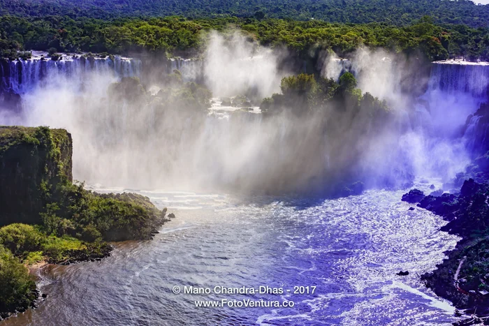 Devil's Throat at the Iguassu Falls between Brazil and Argentina.