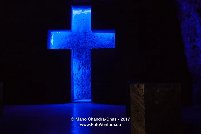 Colombia - interior of the Catedral de Sal in Zipaquirá, located in old Halite Mine