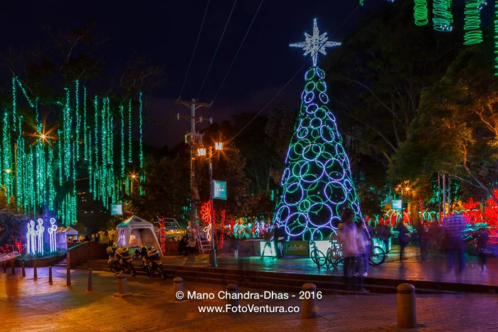 Christmas Lights In Bogota, Colombia