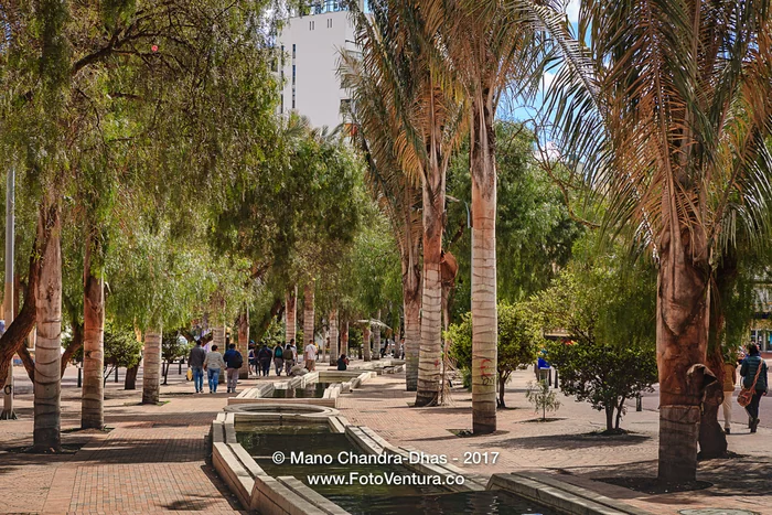 Bogotá, Colombia - Water Flows Down The Middle Of Avenida Jiménez