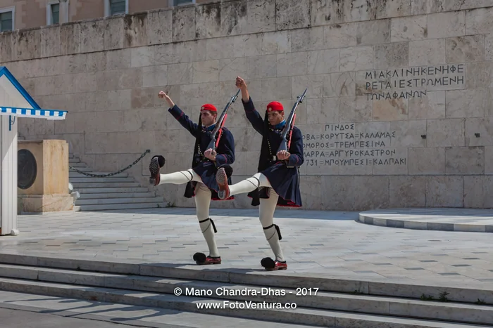 Athens, Greece - Ceremonial Guard at Tomb of Unknown Soldier © Mano Chandra Dhas