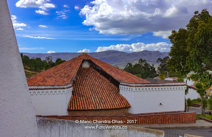Colombia: Typical Guatavita Architecture in Andean Town