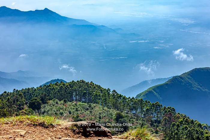 Kodaikanal, Tamil Nadu, South India - Peaks As Viewed On A Misty Morning From The Location Known Locally As Suicide Point