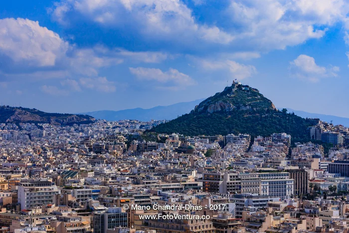 Athens, Greece - Mount Lycabettus viewed from the Acropolis © Mano Chandra Dhas