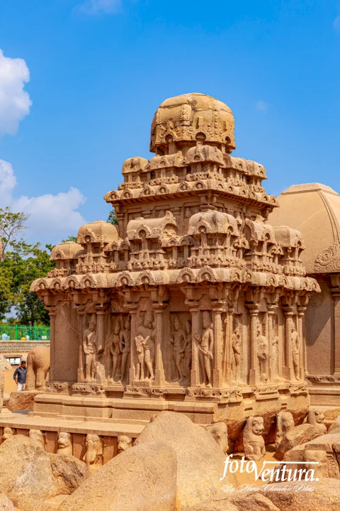Mahabalipuram, India - Pallava 7th Century Arjuna Ratha, Sculpted Out Of Single Granite Rock
