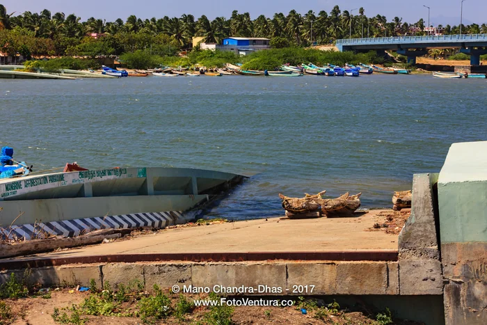 Kanyakumari, Tamil Nadu, India - The Mannakudi Bridge Destroyed by the 2004 Tsunami