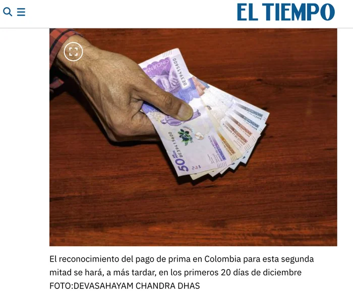 En El Tiempo, periódico de Colombia
