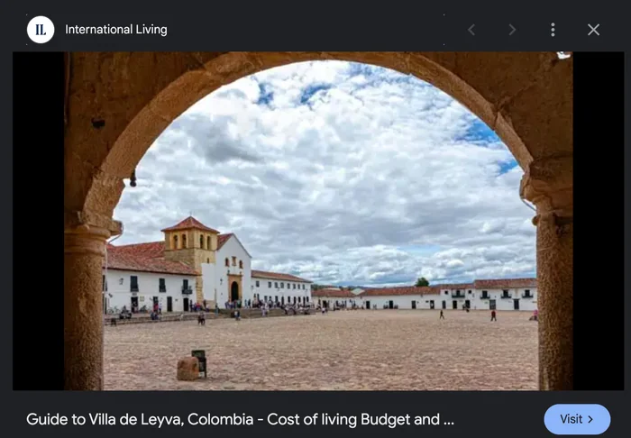 Sitio web de International Living.