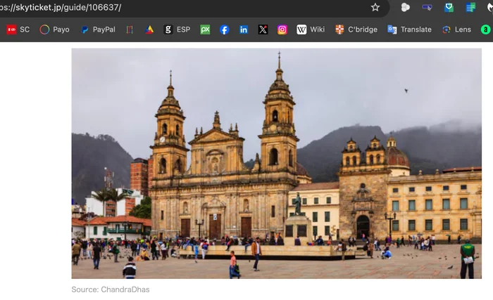 Sitio web de Skyticket.jp