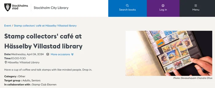 Sitio web de Stockholms Stad