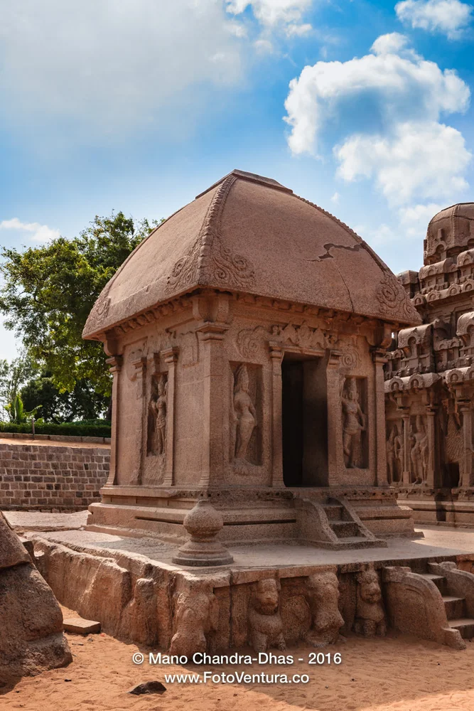 Mahabalipuram, Tamil Nadu, India - 7th Century Granite Draupadi Ratha