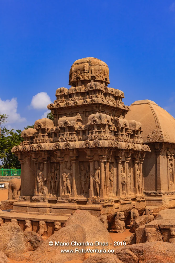 Mahabalipuram, Tamil Nadu, India - The 7th Century Single Granite Arjuna Ratha