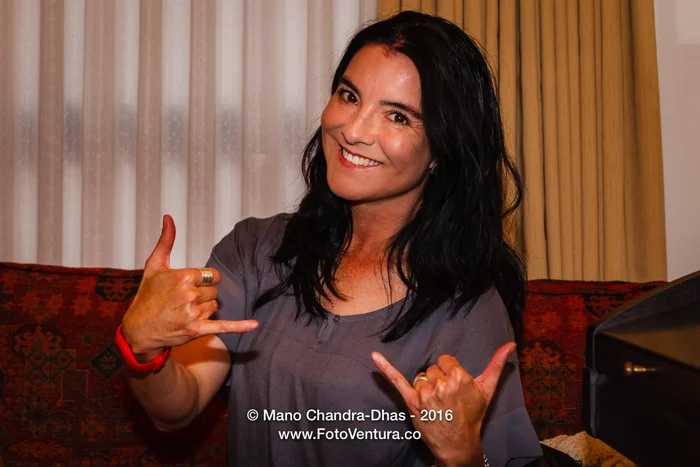 Confident Latin lady - all smiles