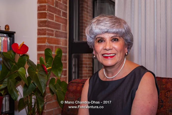 A Senior Colombian Lady at Home in Her Apartment