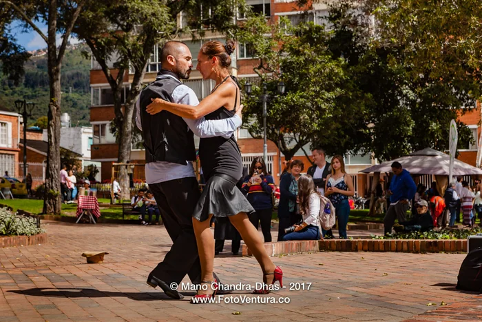 Bogotá, Colombia - Tango At The Mercado de Las Pulgas in Usaquén