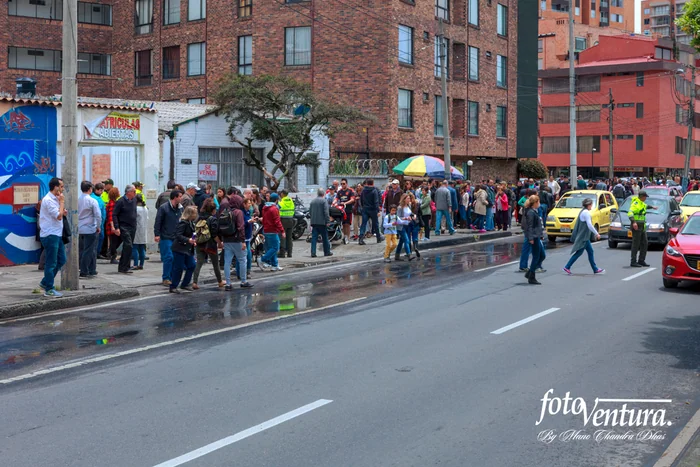 Colombia - The Historic Peace Referendum - Voters Seen Queuing up to Vote