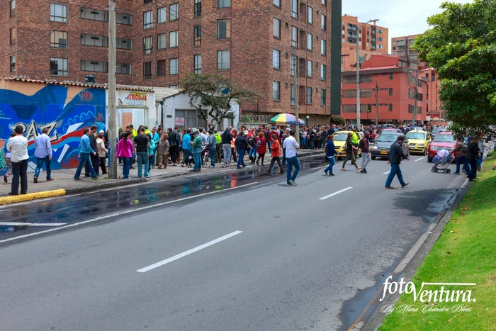 Colombia - The Historic Peace Referendum - Voters Seen Queuing up to Vote