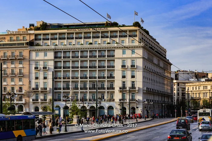 Athens, Greece: Hotel Grand Bretagne on Syntagma Square at Sunset © Mano Chandra Dhas
