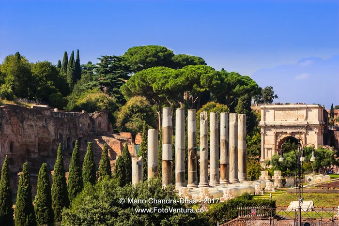 Rome, Italy - Via Sacra and Arch of Titus