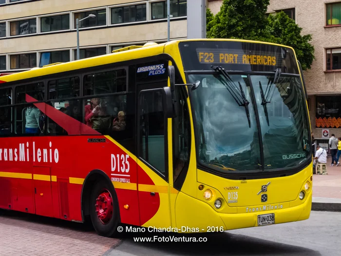 Bogotá, Colombia - A TransMilenio Articulated Bus