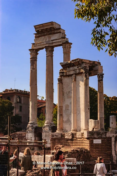 Rome, Italy - The temple of vesta