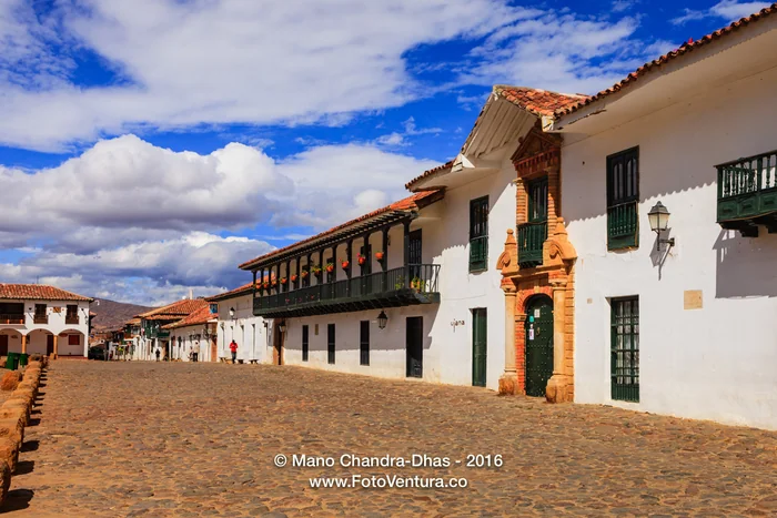 Colombia: 16th Century Town of Villa de Leyva. Main Plaza