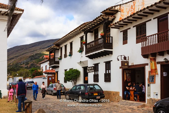 Colombia, South America - Calle 14 in Villa de Leyva
