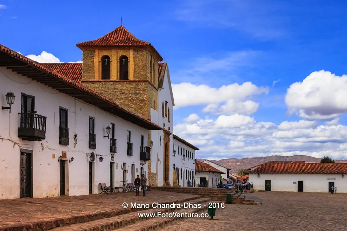 Villa de Leyva, Colombia - Church on the Main Square.