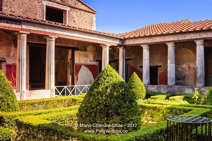 Pompeii, Italy - a luxury ruined villa