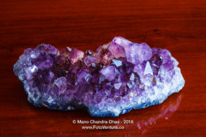 Cluster of purple amethysts - semi precious stones