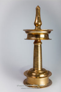 India - Traditional bronze oil-lamp from the South India