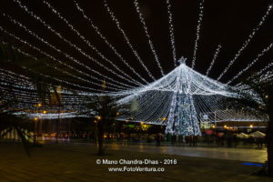 Bogotá Colombia - Christmas lights at Centro Comercial Gran Estacion
