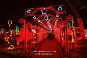 Bogotá, Colombia: Christmas lights on Plaza Usaquén