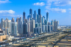 Dubai, UAE - Towers on the Marina and Construction.
