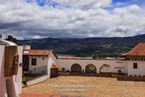 Guatavita on the Andes, Colombia - the main town square