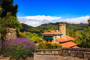 Bogota Colombia - The Rack Railway Station atop the Andean Peak of Monserrate.