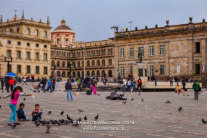 Bogota, Colombia - Plaza Bolivar Classical Spanish Colonial Architecture