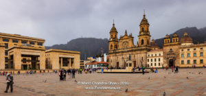 Bogota, Colombia - Plaza Bolivar Classical Spanish Colonial Architecture