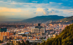Bogota, Colombia - Barrio de Usaquen viewed from La Calera