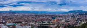 Bogota, Colombia - Panoramic view of city from La Calera