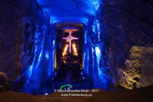 Colombia - interior of the Catedral de Sal in Zipaquirá, located in old Halite Mine