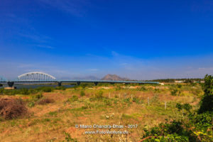 Kanyakumari, South India - New Mannakudi Bridge and Hills