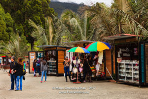 Colombia - Tourists and Souvenir Shops at Zipaquira