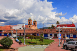 Colombia - Looking across Independence Square in Zipaquirá