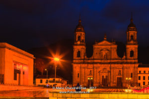 Bogota, Colombia - Plaza Bolivar on a rainy Night 1 Catedral Primada 9