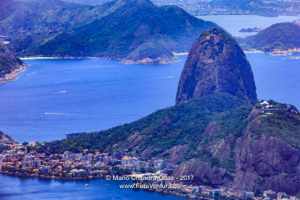 Rio de Janeiro, Brazil: Looking at Sugar Loaf from Corcovado © Mano Chandra Dhas
